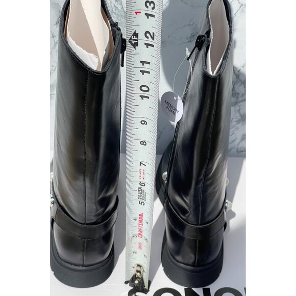 Sonoma girls size 3 Black Knee-High Boots With Pearl Accents Memory Foam - Picture 6 of 9